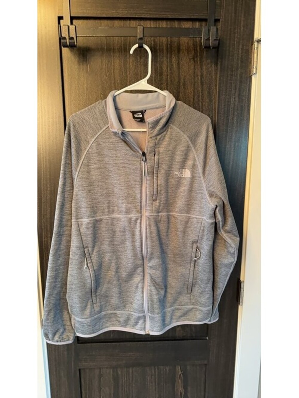 The North Face Men's Gray Full-Zip Fleece Jacket 0108